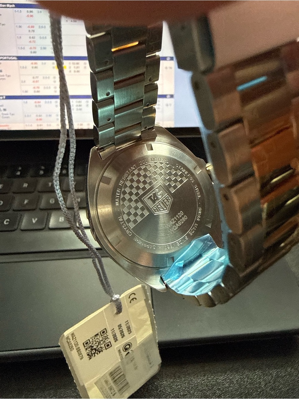 Tag Heuer Two-Tone Blue Dial Men's Watch with Gold Accents - Picture 3 of 3